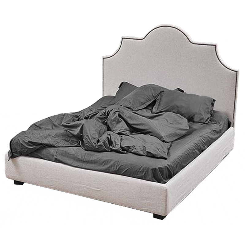 Кровать Headboard Angles Bed Светло-серый Кровать Headboard Angles Bed Светло-серый в Брянске | Loft Concept