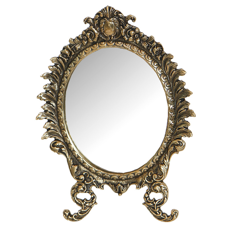 Зеркало настольное в бронзовой раме King Bronze Mirrors Бронза Зеркало настольное в бронзовой раме King Bronze Mirrors Бронза в Брянске | Loft Concept