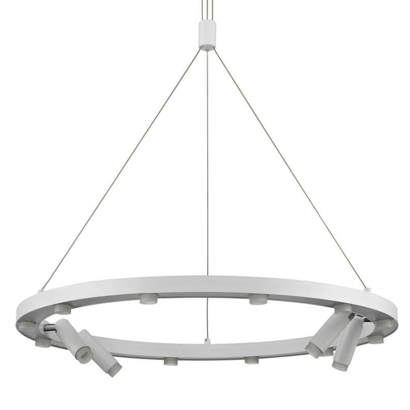 Люстра Rigor & Conciseness Lighting White Disk Белый Люстра Rigor & Conciseness Lighting White Disk Белый в Брянске | Loft Concept