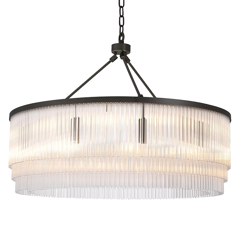 Люстра Eichholtz Chandelier Hector L Bronze Прозрачное Стекло Черный Темная бронза Люстра Eichholtz Chandelier Hector L Bronze Прозрачное Стекло Черный Темная бронза в Брянске | Loft Concept