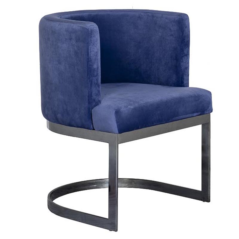 Стул Disalia Chair blue Темно-синий Темный хром Стул Disalia Chair blue Темно-синий Темный хром в Брянске | Loft Concept