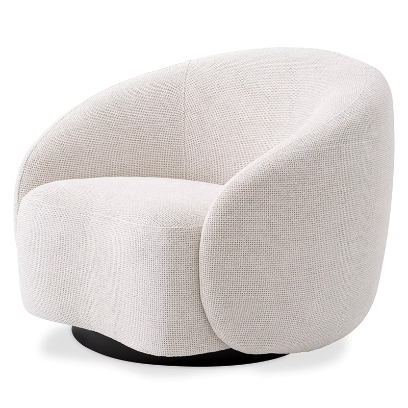 Кресло Eichholtz Swivel Chair Amore Молочный Черный Молочный Черный Кресло Eichholtz Swivel Chair Amore Молочный Черный Молочный Черный в Брянске | Loft Concept