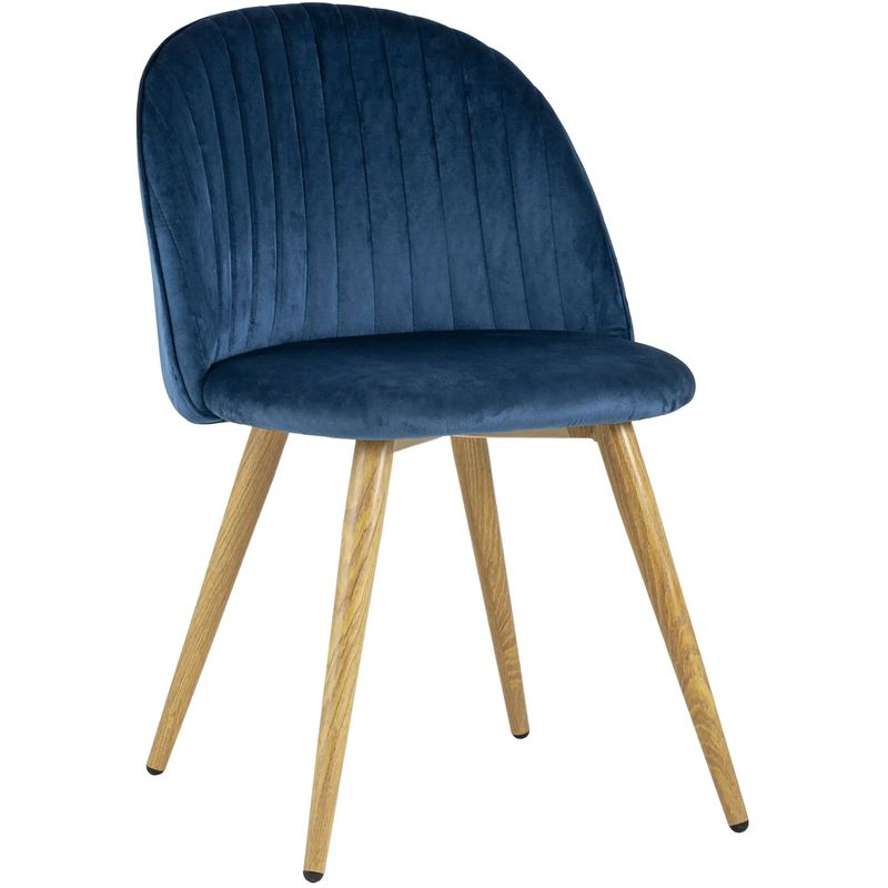 Стул Miruna Chair Синий Велюр Синий Древесина Стул Miruna Chair Синий Велюр Синий Древесина в Брянске | Loft Concept