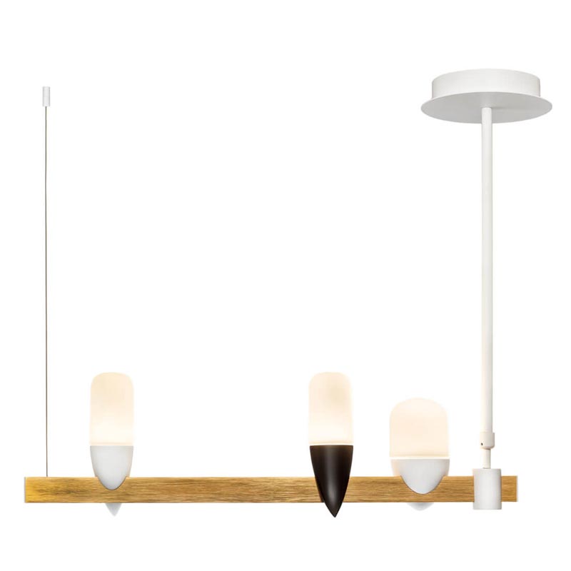 Люстра Ebenezer Chandelier Linear white 60 Белый Латунь Люстра Ebenezer Chandelier Linear white 60 Белый Латунь в Брянске | Loft Concept