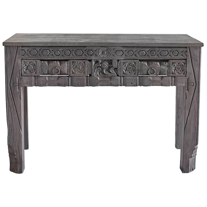 Консоль Sadhika Grey Mango Console Серый Консоль Sadhika Grey Mango Console Серый в Брянске | Loft Concept