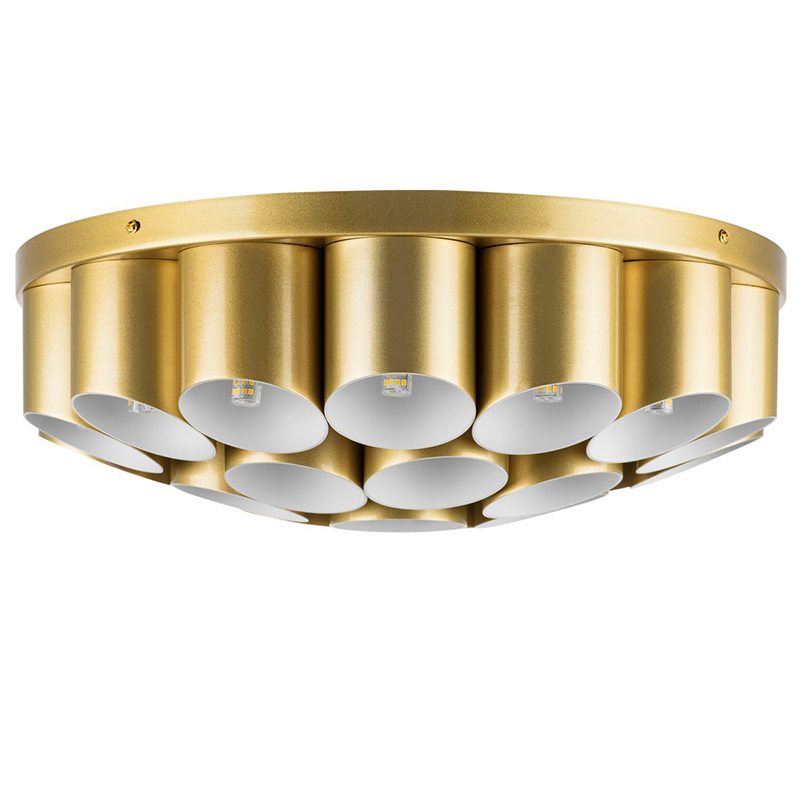 Потолочный светильник Garbi Gold Pipe Organ Ceiling Lamp 22 Золотой Белый Потолочный светильник Garbi Gold Pipe Organ Ceiling Lamp 22 Золотой Белый в Брянске | Loft Concept