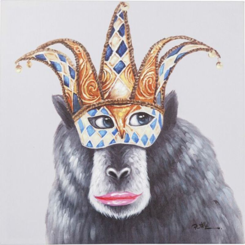 Постер The Masked Monkey Серый Постер The Masked Monkey Серый в Брянске | Loft Concept