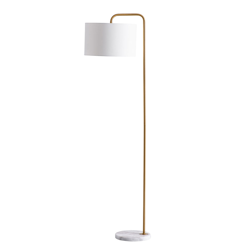 Торшер Randers Floor Lamp Белый Золотой Торшер Randers Floor Lamp Белый Золотой в Брянске | Loft Concept