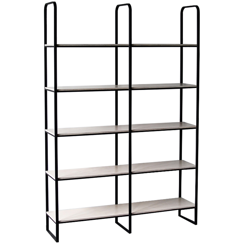 Стеллаж Barnett Industrial Metal Rust Rack Древесина Черный Стеллаж Barnett Industrial Metal Rust Rack Древесина Черный в Брянске | Loft Concept