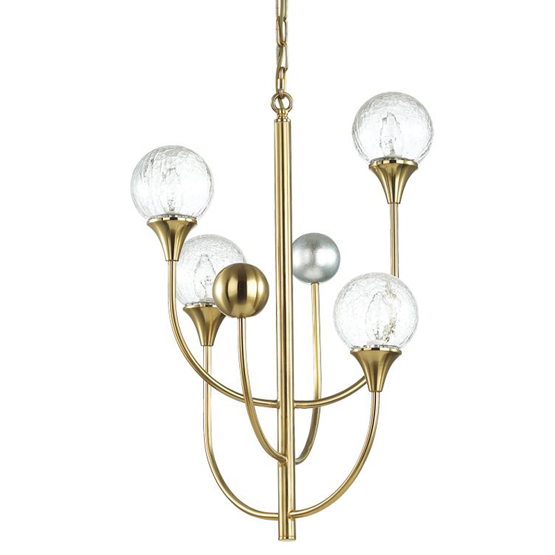 Люстра Benniga Chandelier 4 Золотой Прозрачный (Transparent) Люстра Benniga Chandelier 4 Золотой Прозрачный (Transparent) в Брянске | Loft Concept