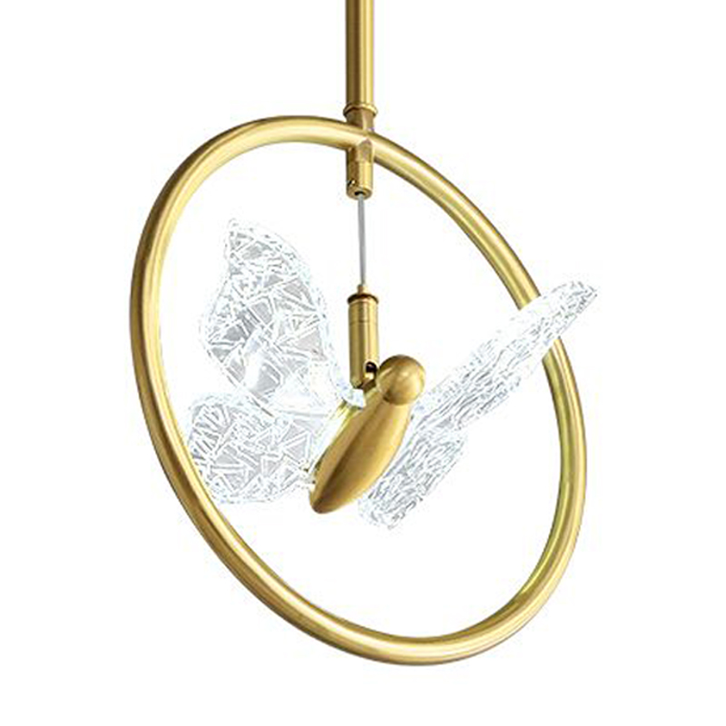 Светильник Butterfly Disk Pendant Lamp H Прозрачный Латунь Светильник Butterfly Disk Pendant Lamp H Прозрачный Латунь в Брянске | Loft Concept