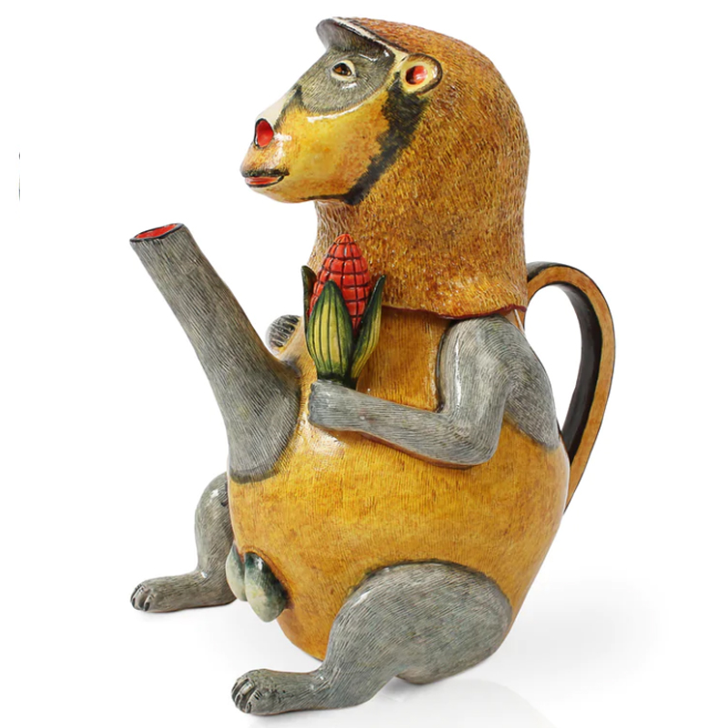 Кувшин Обезьяна с Кукурузой Monkey Teapot Желтый Кувшин Обезьяна с Кукурузой Monkey Teapot Желтый в Брянске | Loft Concept