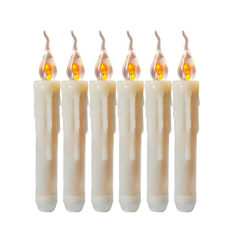 Набор из 6-ти свечей LED Candles Simulated Fire Белый Набор из 6-ти свечей LED Candles Simulated Fire Белый в Брянске | Loft Concept