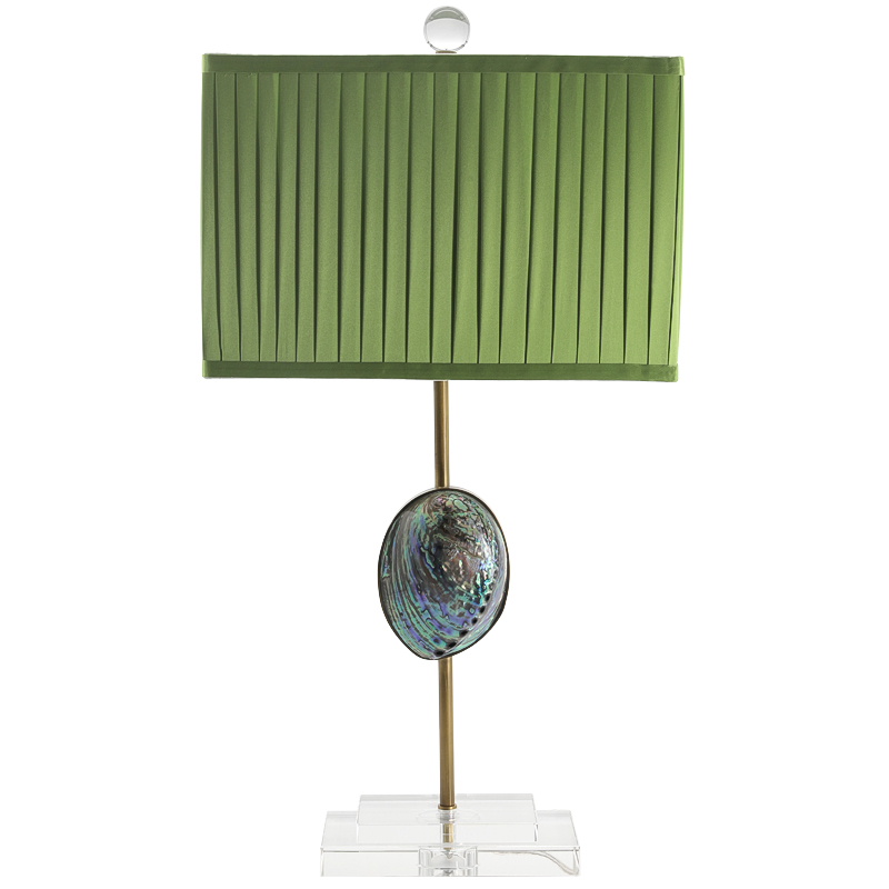 Настольная лампа с абажуром Green Semiprecious Stone Table Lamp Зеленый Прозрачное Стекло Латунь Перламутровый Настольная лампа с абажуром Green Semiprecious Stone Table Lamp Зеленый Прозрачное Стекло Латунь Перламутровый в Брянске | Loft Concept