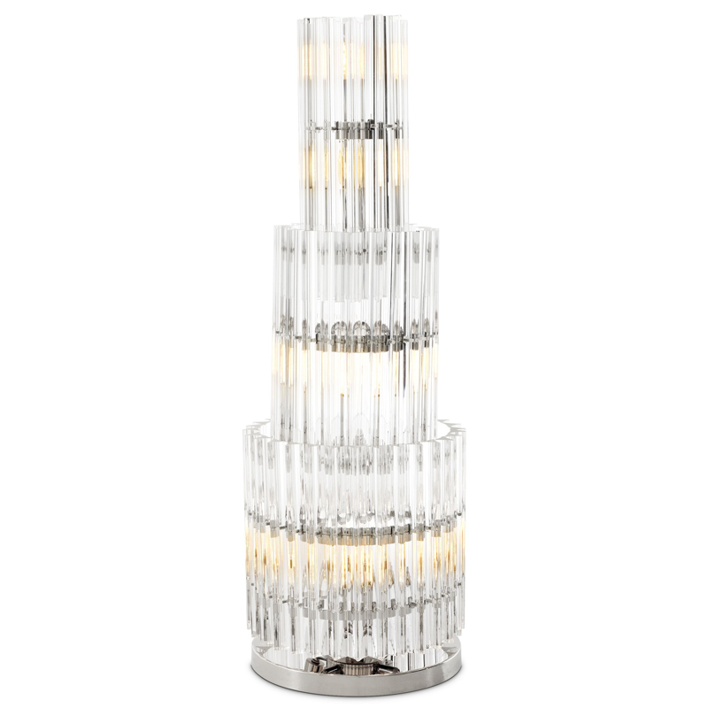 Настольная лампа Eichholtz Table Lamp Eldorado Никель Прозрачный Настольная лампа Eichholtz Table Lamp Eldorado Никель Прозрачный в Брянске | Loft Concept