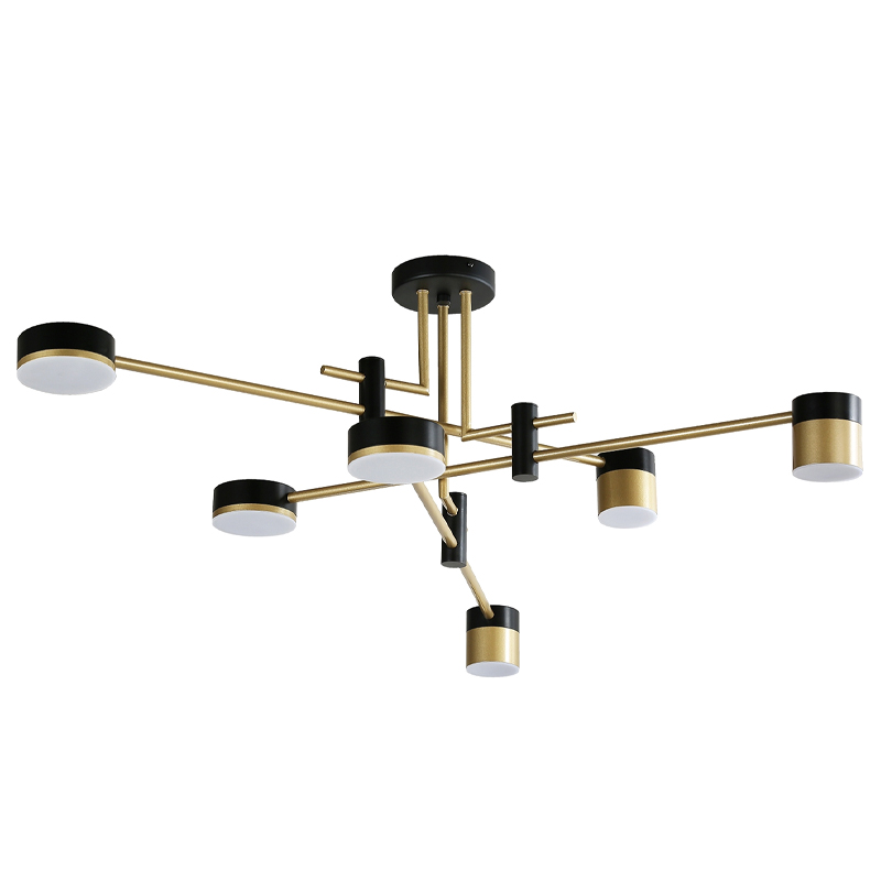 Светодиодная люстра Maxine Light 6 ламп Белый Золотой Черный в Брянске | Loft Concept 