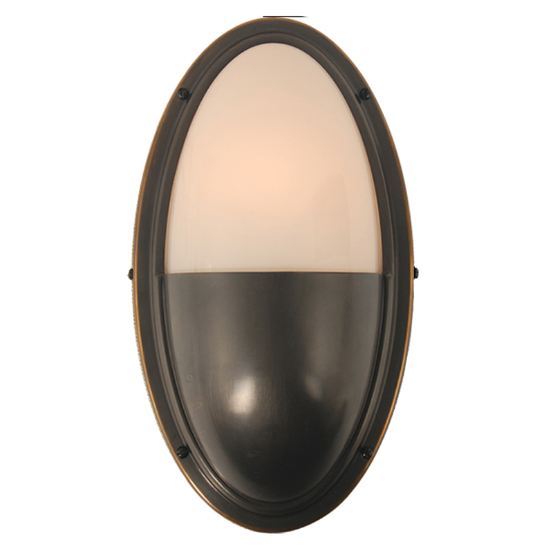 Бра Benita Loft Sconce black Черный Белое матовое стекло Бра Benita Loft Sconce black Черный Белое матовое стекло в Брянске | Loft Concept
