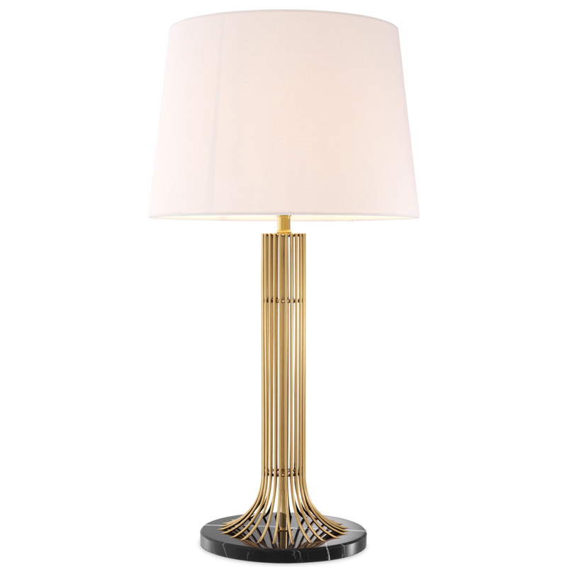 Настольная лампа Eichholtz Table Lamp Biennale Белый Глянцевое золото Черный Мрамор Nero Настольная лампа Eichholtz Table Lamp Biennale Белый Глянцевое золото Черный Мрамор Nero в Брянске | Loft Concept