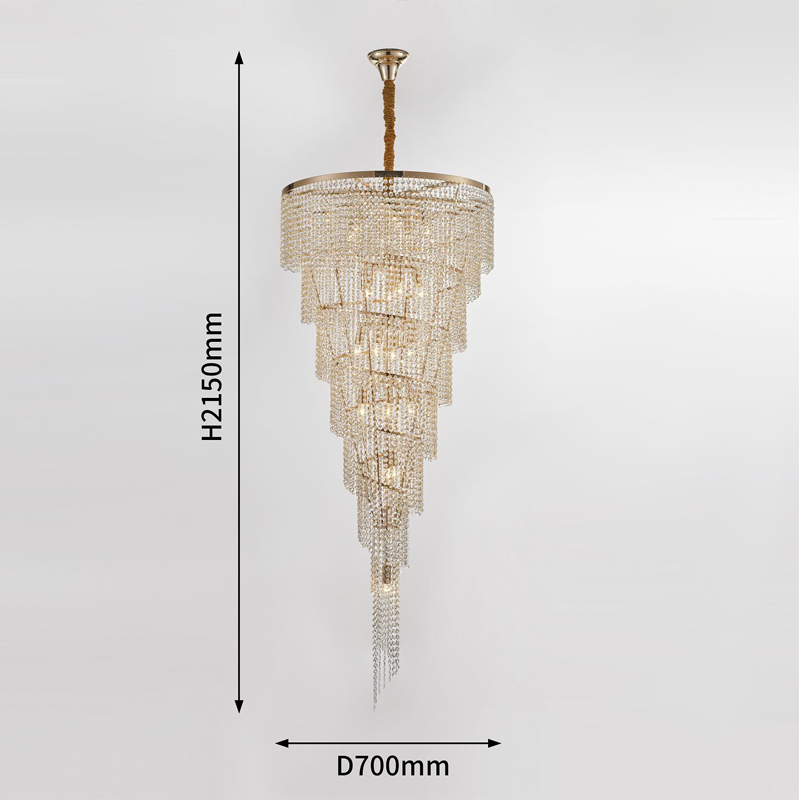 Хрустальная люстра Crystal Art Bronze D70 см в Брянске