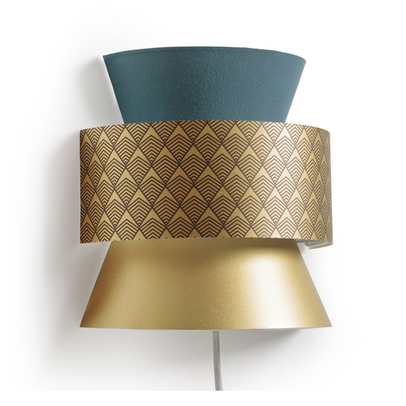 Бра Sconce Blue & Gold Синий Золотой Бра Sconce Blue & Gold Синий Золотой в Брянске | Loft Concept