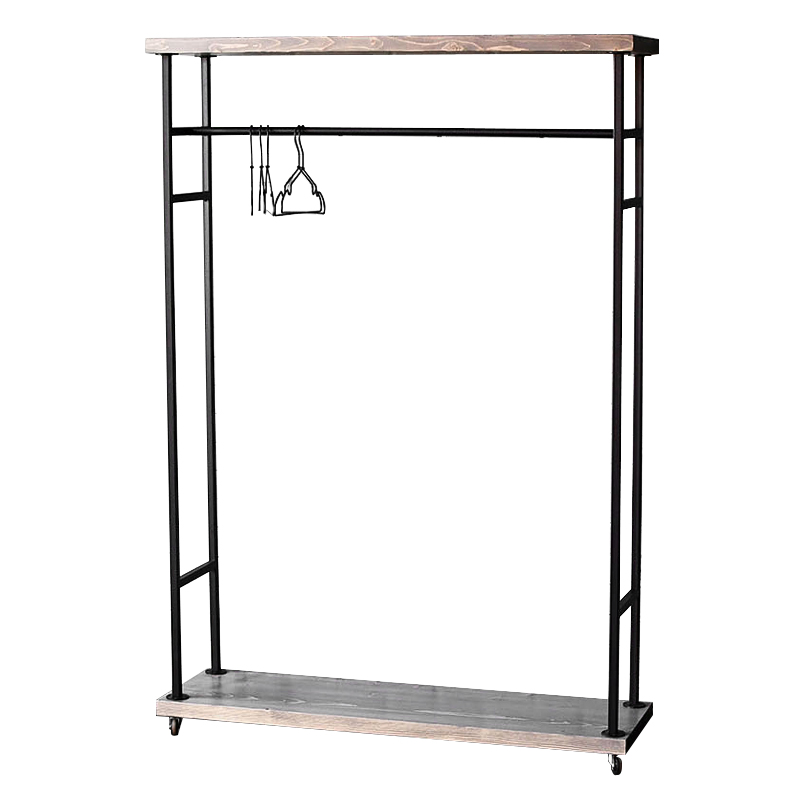 Напольная вешалка Rangel Industrial Floor Hanger Древесина Черный Напольная вешалка Rangel Industrial Floor Hanger Древесина Черный в Брянске | Loft Concept