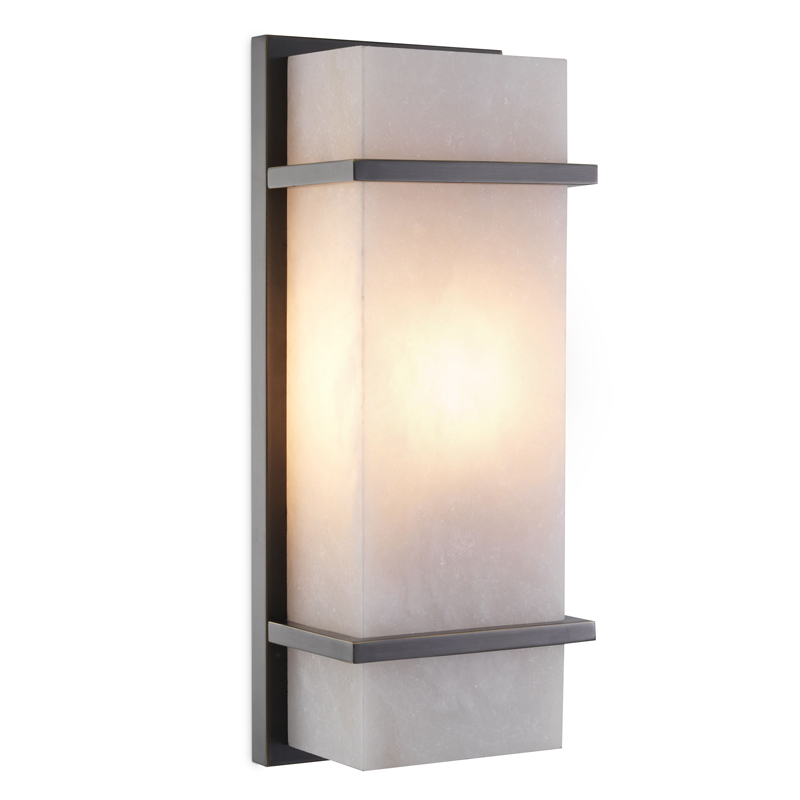 Бра Eichholtz Wall Lamp Spike S Темная бронза Белый Бра Eichholtz Wall Lamp Spike S Темная бронза Белый в Брянске | Loft Concept