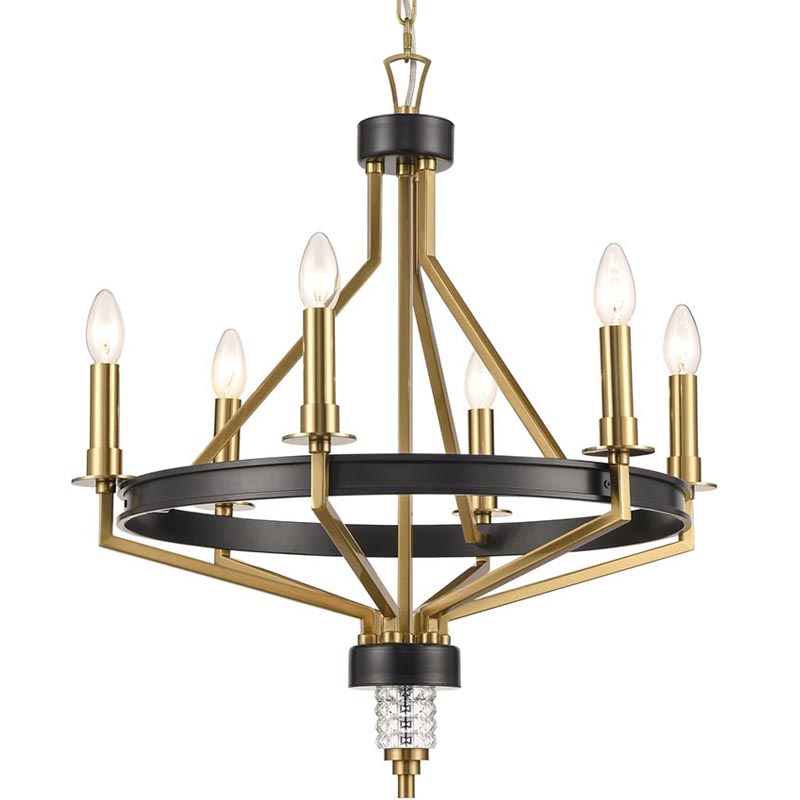 Люстра Fainela Chandelier Латунь Черный Люстра Fainela Chandelier Латунь Черный в Брянске | Loft Concept
