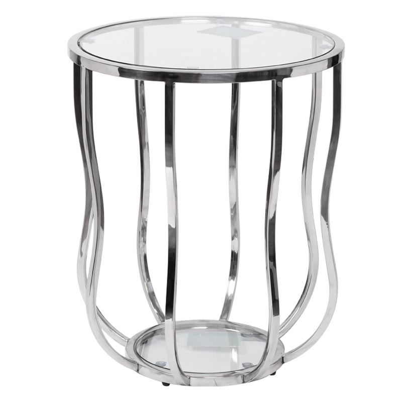Приставной стол Fedric Side Table silver Серебряный Приставной стол Fedric Side Table silver Серебряный в Брянске | Loft Concept