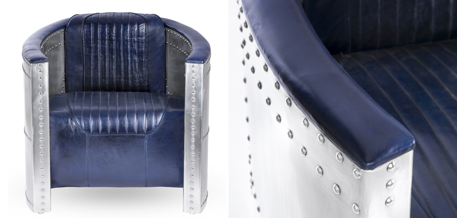 Кресло Aviator Tomcat chair Blue Кресло Aviator Tomcat chair Blue - Loft-Concept в Брянске