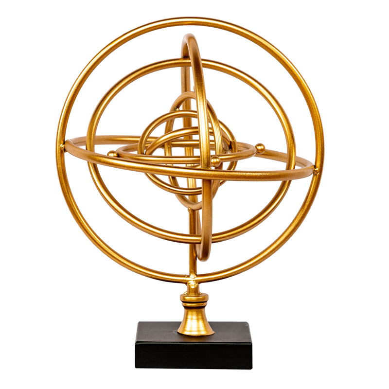 Статуэтка Sphere Sundial gold Черный Золотой Статуэтка Sphere Sundial gold Черный Золотой в Брянске | Loft Concept
