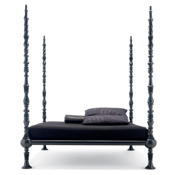 Кровать Mama li Turchi by Ceccotti Collezioni Black Черный Кровать Mama li Turchi by Ceccotti Collezioni Black Черный в Брянске | Loft Concept