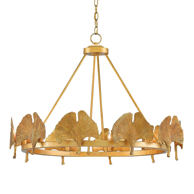 Люстра CURREY AND COMPANY GIN KYO CHANDELIER Золотой Люстра CURREY AND COMPANY GIN KYO CHANDELIER Золотой в Брянске | Loft Concept