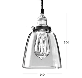 Подвесной светильник Loft Clear Glass Cloche Подвесной светильник Loft Clear Glass Cloche в Брянске
