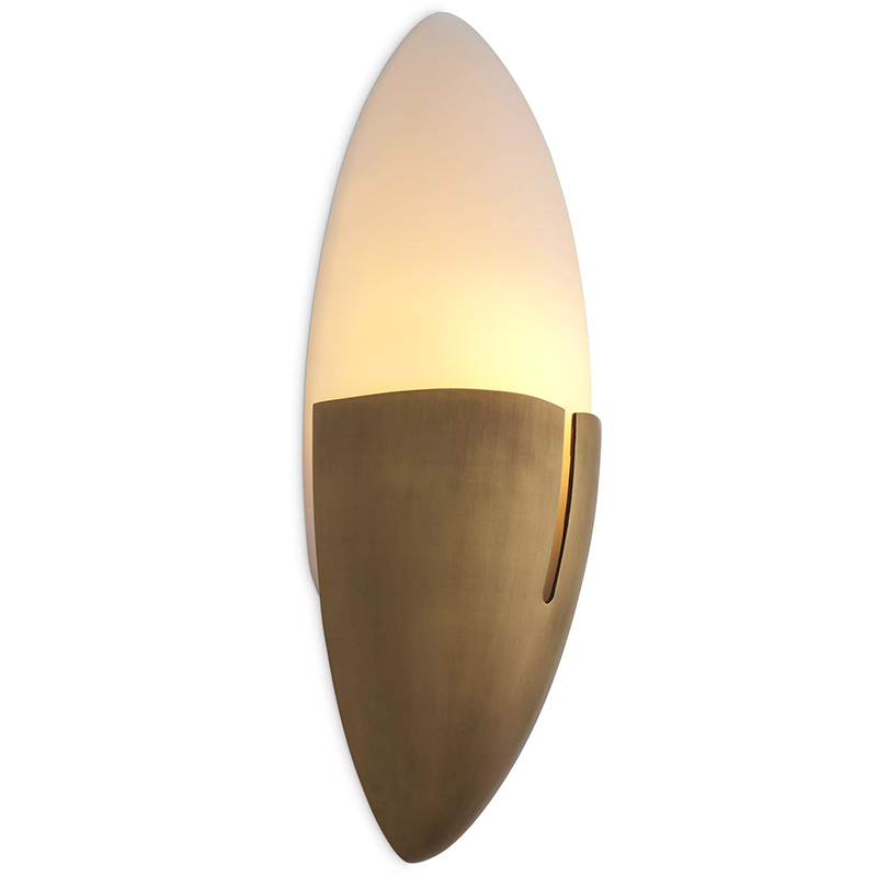 Бра Eichholtz Wall Lamp Bernina Белый Латунь в Брянске | Loft Concept 
