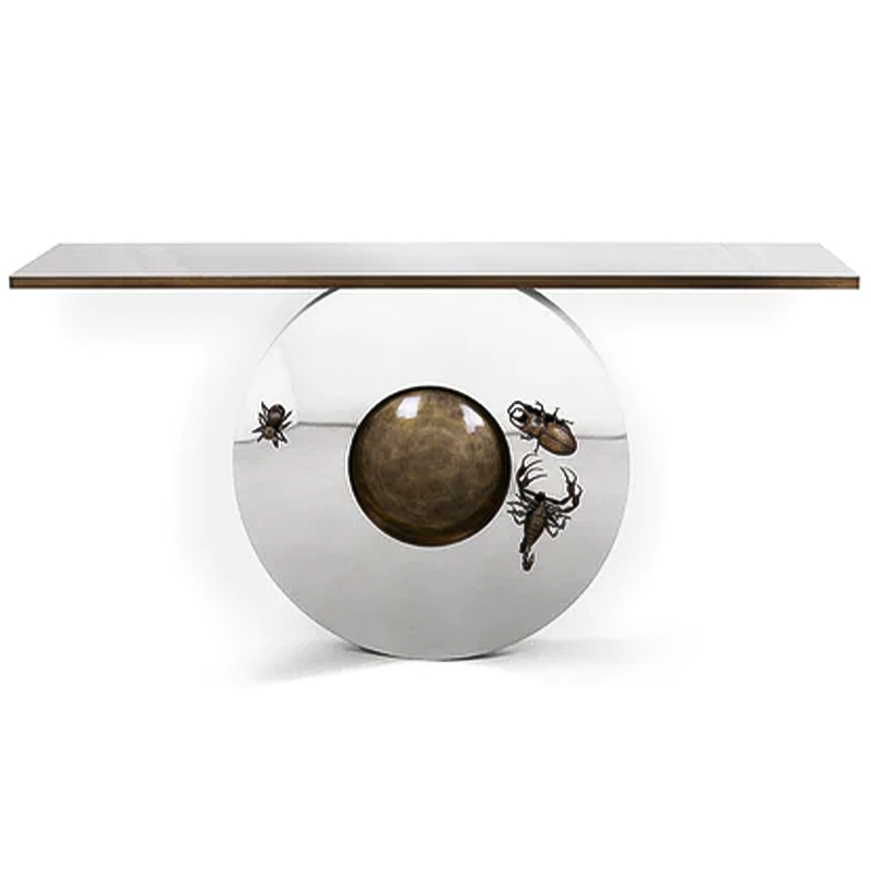 Консоль Metamorphosis Console Латунь Зеркало Консоль Metamorphosis Console Латунь Зеркало в Брянске | Loft Concept