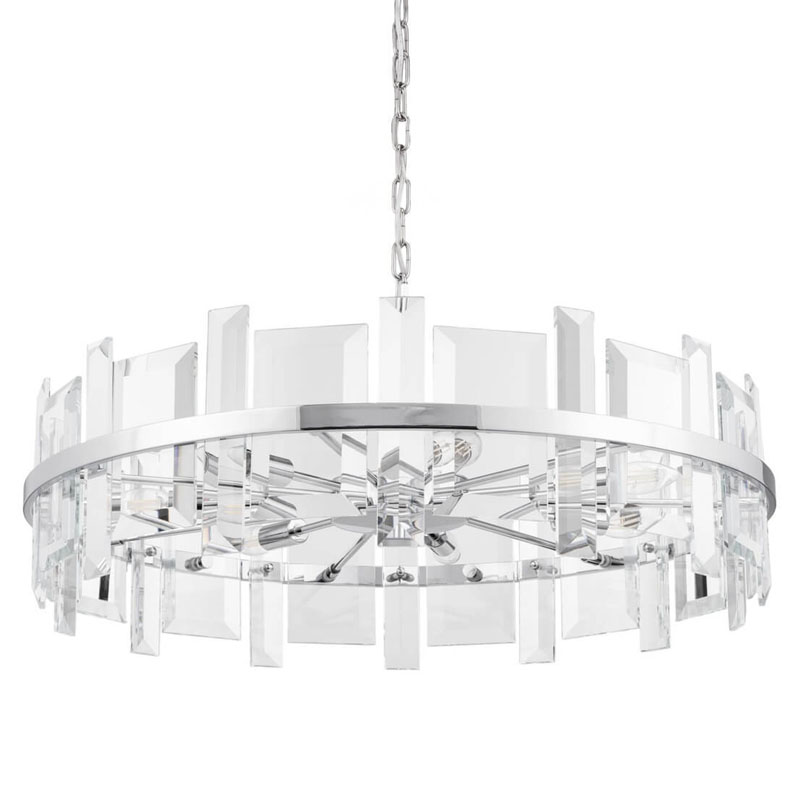 Люстра Harlow Crystal Round Chandelier chrome 7 Хром Люстра Harlow Crystal Round Chandelier chrome 7 Хром в Брянске | Loft Concept