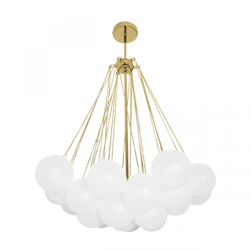 Люстра Белые Шары Apparatus Studio CLOUD Gold диаметр 60 см Золотой Белый в Брянске | Loft Concept 