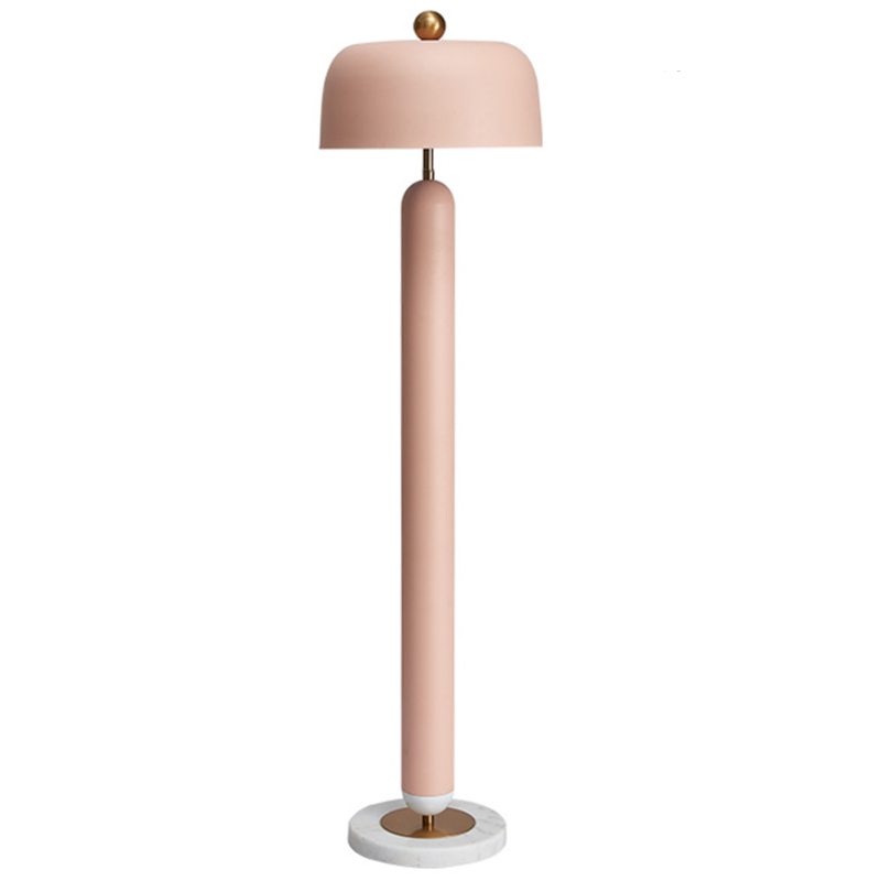 Meet pink Floor lamp Розовый пастельный Латунь Meet pink Floor lamp Розовый пастельный Латунь в Брянске | Loft Concept