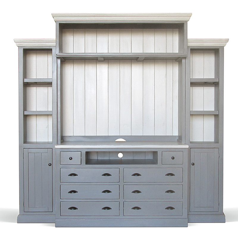 Шкаф-стеллаж Sandro Provence HARMONIE Weathered Grey Серый Шкаф-стеллаж Sandro Provence HARMONIE Weathered Grey Серый в Брянске | Loft Concept