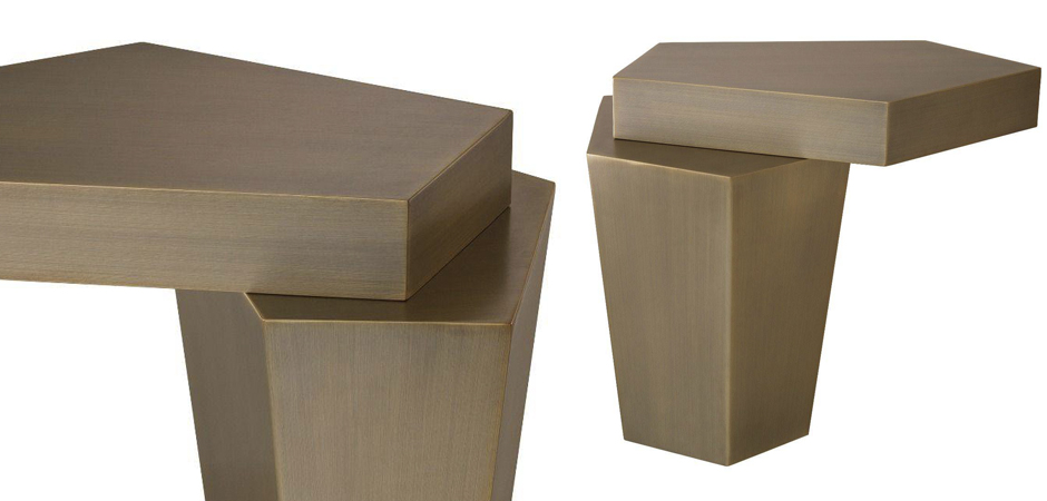 Приставной стол Eichholtz Coffee Table Calabasas High brass Приставной стол Eichholtz Coffee Table Calabasas High brass - Loft-Concept в Брянске
