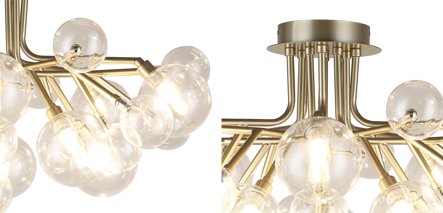 Люстра Berries Chandelier Flower clear 10 - фото