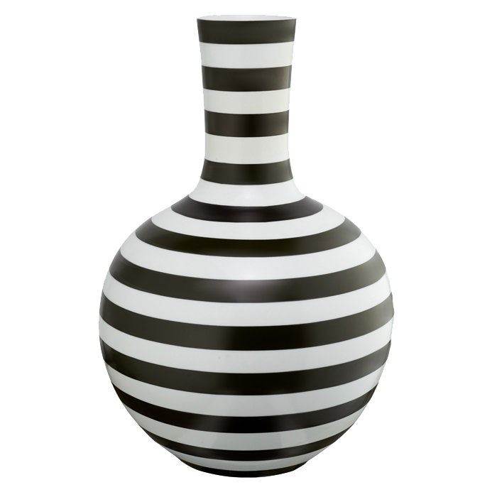 Ваза Black and White Stripe Черно-белый Ваза Black and White Stripe Черно-белый в Брянске | Loft Concept