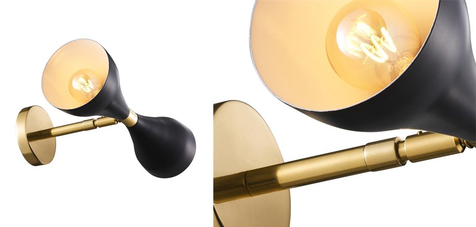 Бра Wall Lamp Cordero Black Бра Wall Lamp Cordero Black - Loft-Concept в Брянске