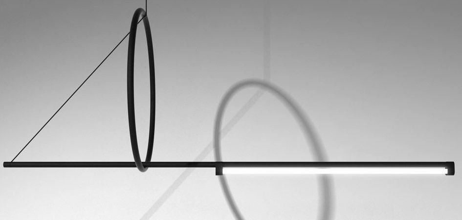 Люстра Suspension Cercle Et Trait – Graphite Satine Люстра Suspension Cercle Et Trait – Graphite Satine - Loft-Concept в Брянске