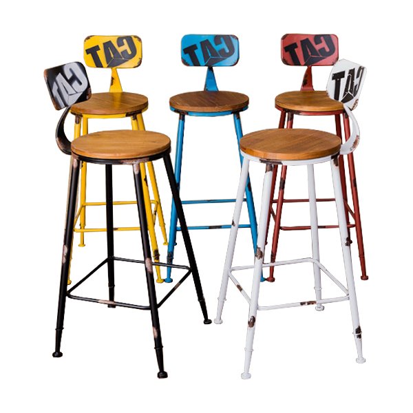 Барный стул Craft Bar Stool Желтый Красный Синий Черный Барный стул Craft Bar Stool Желтый Красный Синий Черный в Брянске | Loft Concept