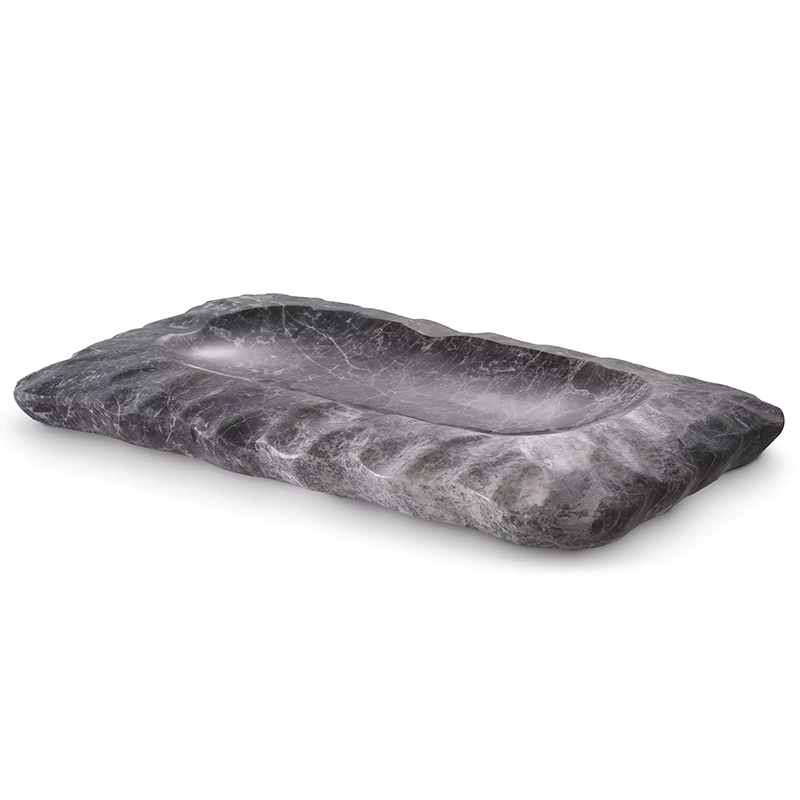 Поднос Eichholtz Tray Mauro Grey Серый Поднос Eichholtz Tray Mauro Grey Серый в Брянске | Loft Concept