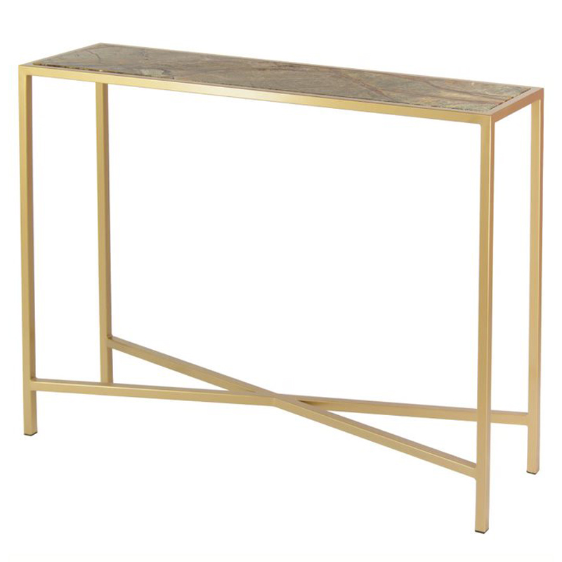Консоль Illaria Console Золотой Коричневый в Брянске | Loft Concept 
