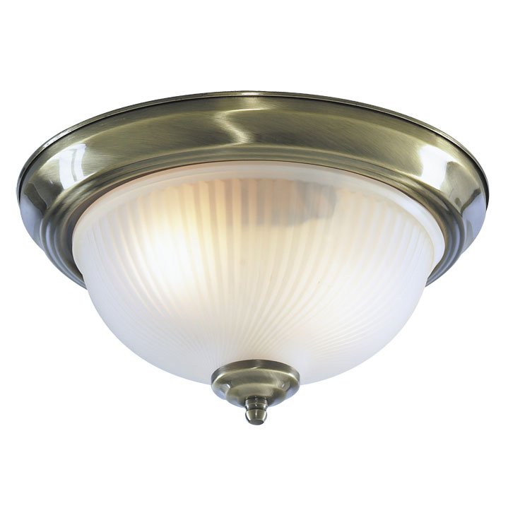 Потолочный светильник Flush Mount Ceiling Light antic milky glass Латунь Античная полированная Молочный Потолочный светильник Flush Mount Ceiling Light antic milky glass Латунь Античная полированная Молочный в Брянске | Loft Concept