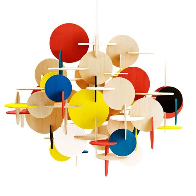 Люстра Bau Lamp Large By Normann-Copenhagen Мульти Желтый Красный Синий Бежево-серый Люстра Bau Lamp Large By Normann-Copenhagen Мульти Желтый Красный Синий Бежево-серый в Брянске | Loft Concept