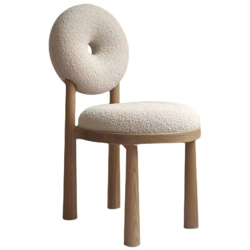 Стул Bagel Boucle Chair Бежевый Древесина Стул Bagel Boucle Chair Бежевый Древесина в Брянске | Loft Concept
